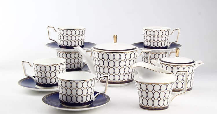 15 pcs bone china tea set wedgwood style 