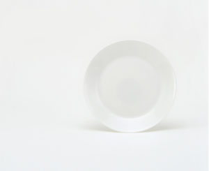 white bone china dessert plate