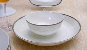 bone china bowl and plate for export