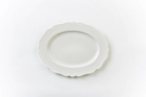 white bone china plate