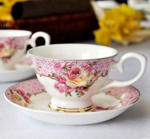 fine porcelain bone china tea set coffee set cup and saucer set
