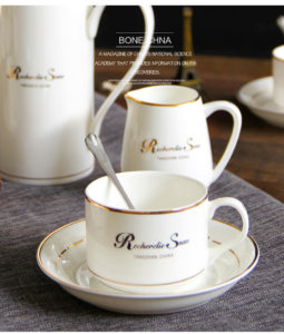 bone china tea cup and saucer set