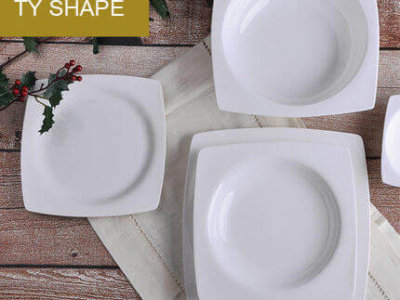 bone china square dinner plates ty shape