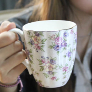 daisy mugs vintage english style bone china mug