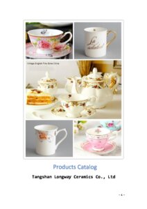bone china products catalog