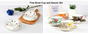 Fine bone china cup and saucer set