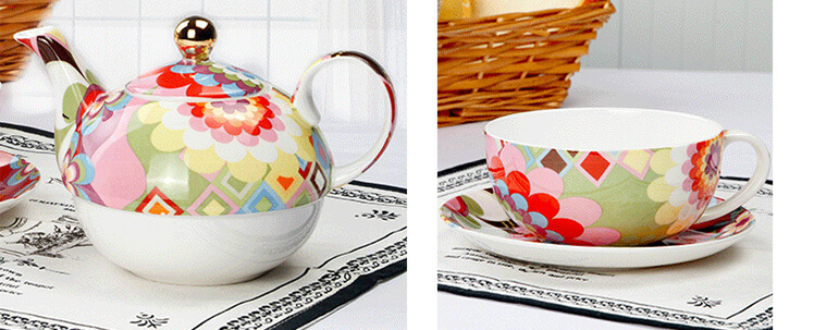 tea pot and tea cup for one