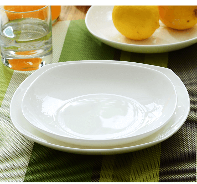 bone china ceramic plates visible side